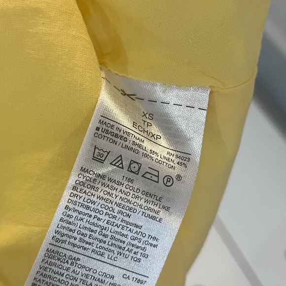 Yellow Linen Dress - Picture 5 of 5